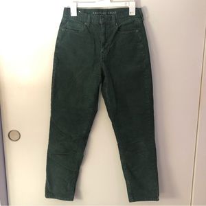 forest green corduroy pants